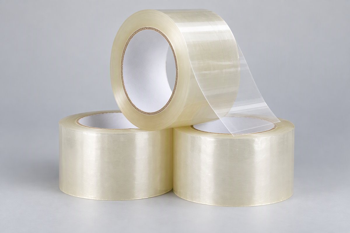Clear BOPP carton sealing tape rolls