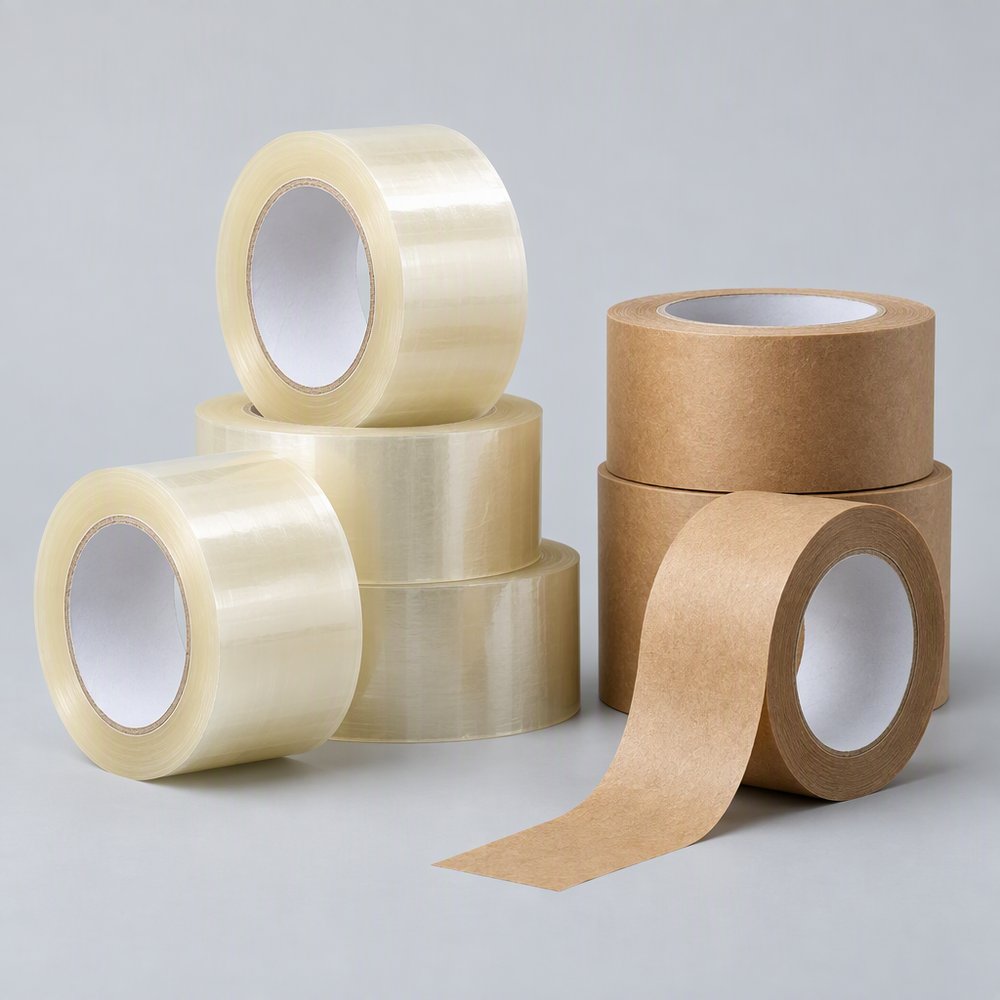 Products Carton sealing packing tape in clear BOPP and kraft paper