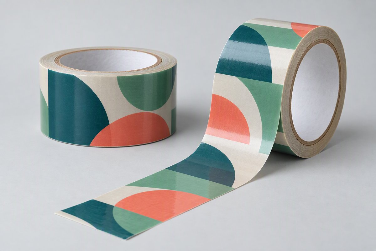 Custom printed carton sealing tape in brand colours
